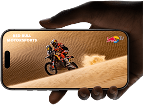 A hand holds an iPhone 17 Pro, Silver, horizontal, video playback on all-screen display demonstrating battery life