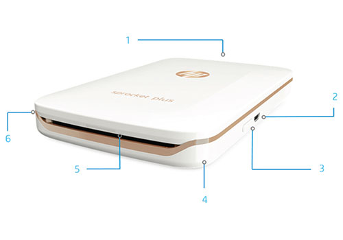 HP Sprocket Plus White Εκτυπωτής 