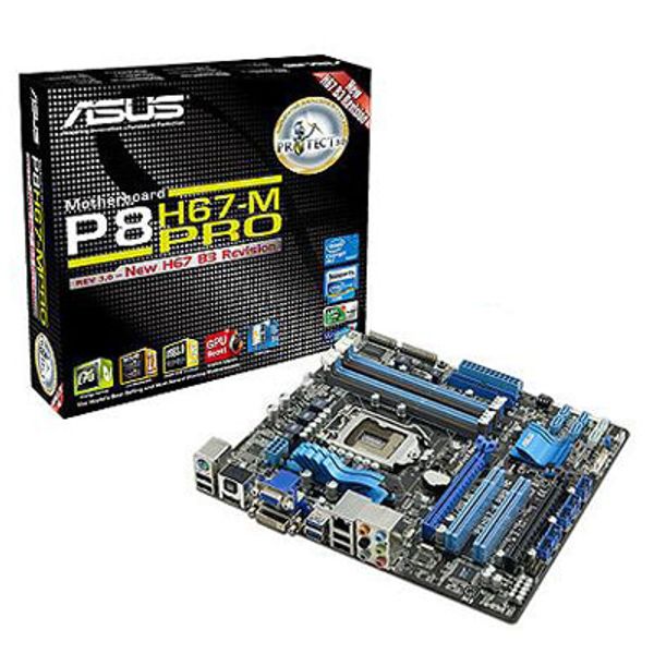 Asus P8H67-M PRO LGA 1155 H67 DDR3 SATA3 USB 3.0 Motherboard