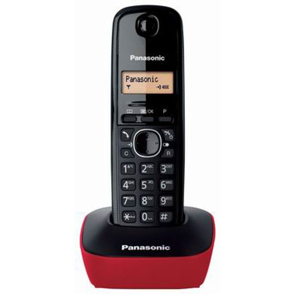Panasonic KX-TG1611GRR Red Ασύρματο Τηλέφωνο