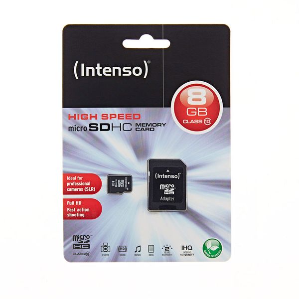 Intenso Micro SD 8GB Κάρτα Μνήμης