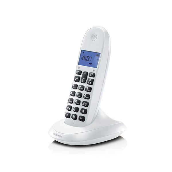 Motorola C100LB White Ασύρματο Τηλέφωνο