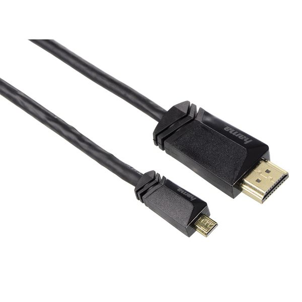 Hama HDMI A σε HDMI D 1.5m 3S Μαύρο