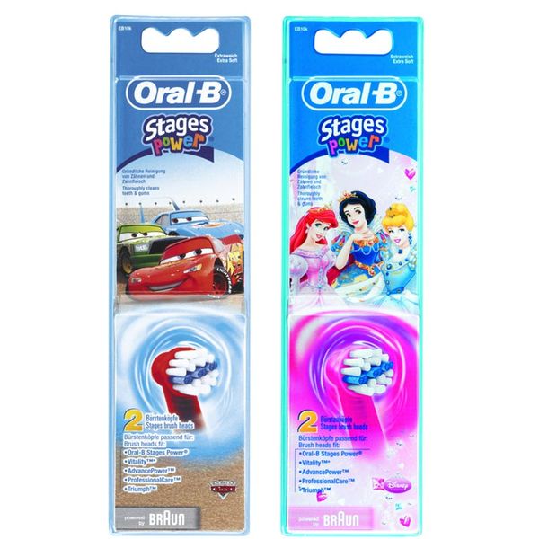 Oral-B EB10-2K.1 Stages Power Kids Ανταλλακτικό Βουρτσάκι 2τμχ