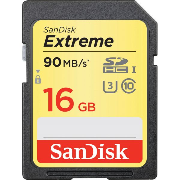 Sandisk Extreme SD 16GB Class 10 Κάρτα Μνήμης
