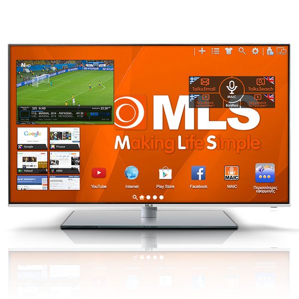 MLS MLS 42" Super 3D Τηλεόραση Smart TV