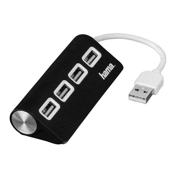 Hama Hama 4 Port Black Usb 2.0 Hub