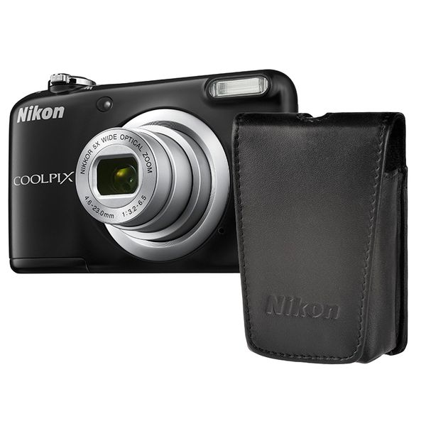 Nikon Φωτογραφική Μηχανή Compact A10 Black & Θήκη