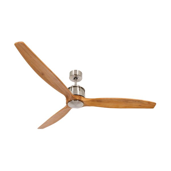 Lucci Air Lucci Air Airfusion Akmani Brushed Chrome/Teak Ανεμιστήρας Οροφής