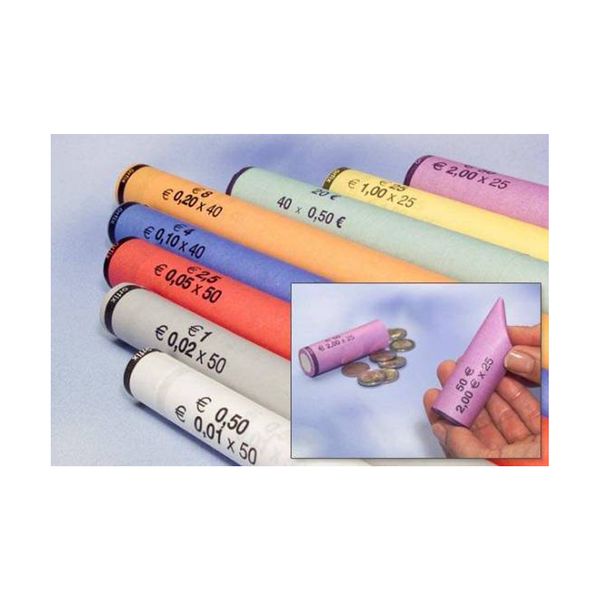 Olympia 80 Χάρτινοι Σωλήνες Τακτοποίησης Κερμάτων για το CC 202 (3701)