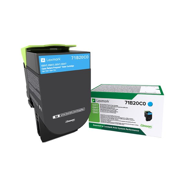 Lexmark 71B20C0 Cyan Toner