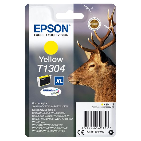 Epson T1304 Yellow XL (C13T13044012) Μελάνι InkJet