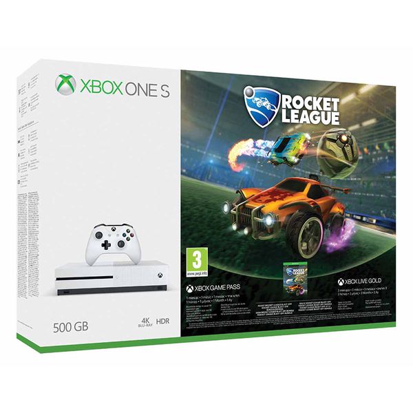 Microsoft Κονσόλα Xbox One S 500GB & Rocket League