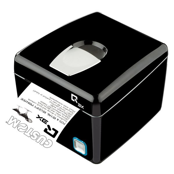 Custom Q3X USB/RS232 Black Εκτυπωτής Αποδείξεων
