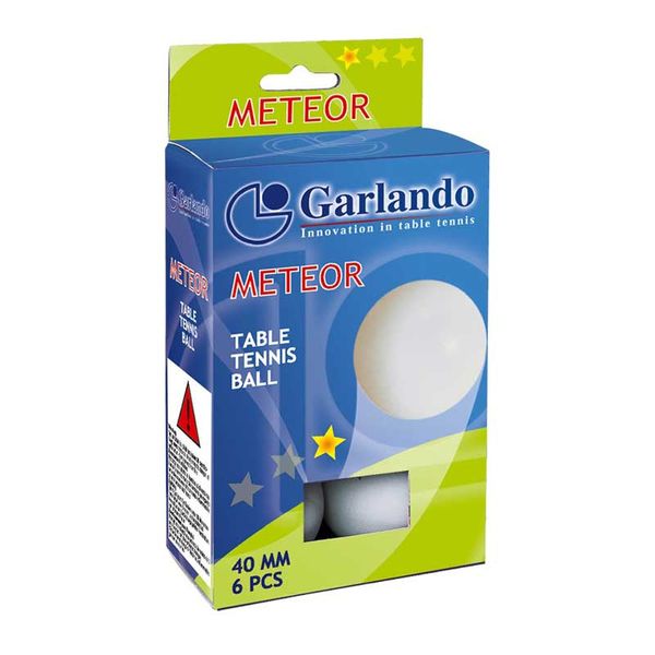 Garlando Meteor 6 Balls 1 Star Μπαλάκια Ping Pong