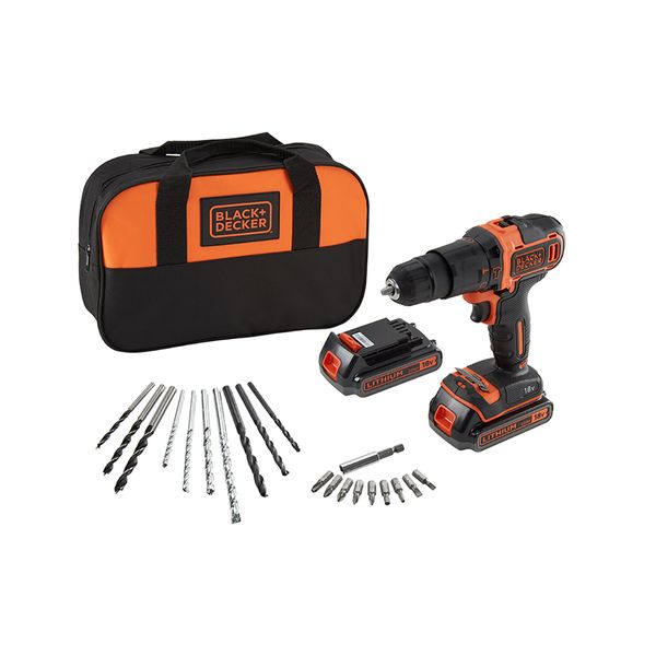 Black & Decker BDKH18B1SA-QW Κρουστικό Δράπανο
