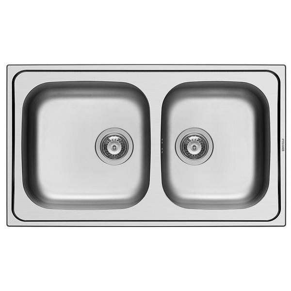 Pyramis Dorian 86Χ50 2Β REV Γυαλισμένος Νεροχύτης Κουζίνας