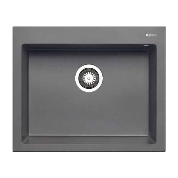 Pyramis Istros 61x50 1B Iron Grey Νεροχύτης Κουζίνας