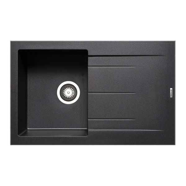 Pyramis Alazia 79x50 1B 1D Carbon Νεροχύτης Κουζίνας