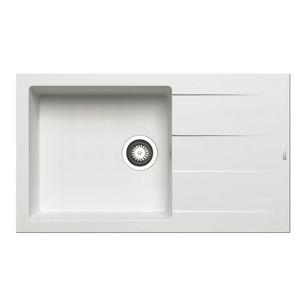 Pyramis Athlos Plus 86X50 1B 1D Snow Νεροχύτης Κουζίνας