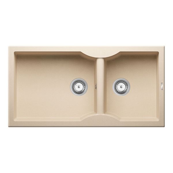 Pyramis Aeolia 96x50 1 3/4B Champagne N/S Νεροχύτης Κουζίνας