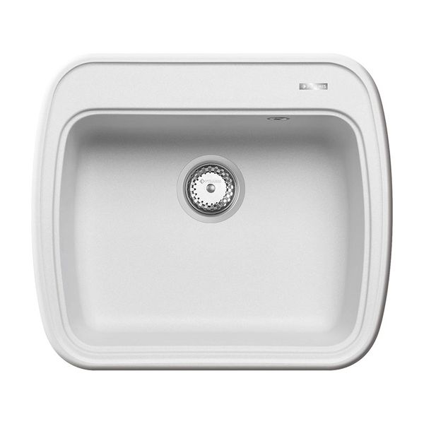 Pyramis Aldora 58x50 1B Cristalo Bianco N/S Νεροχύτης Κουζίνας