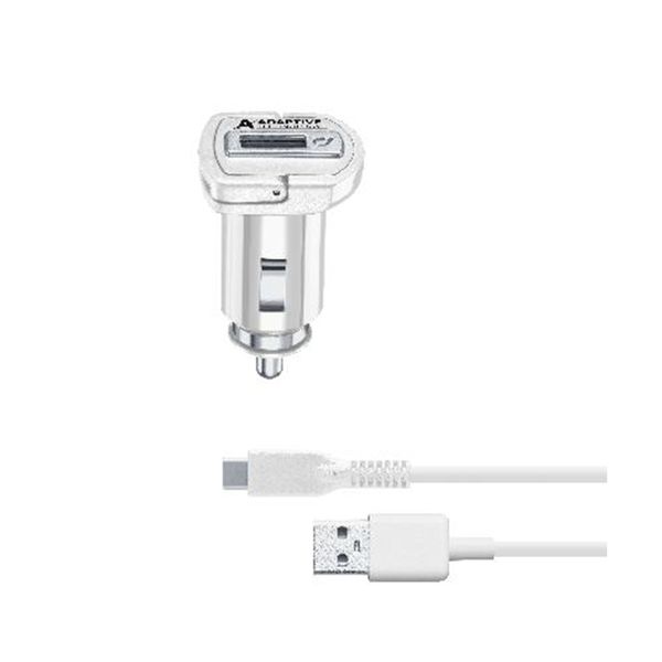 Cellular Line Cellular Line Adaptive Fast Type-C 15W White Φορτιστής Αυτοκινήτου