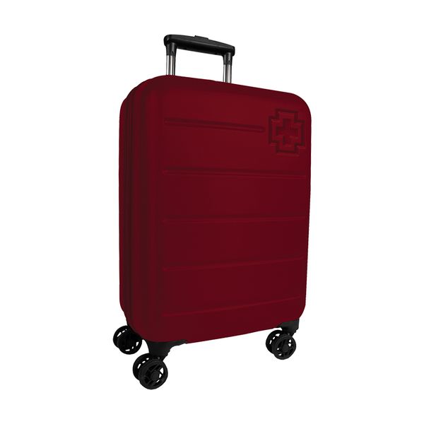 Swissbrand Trolley Berlin 48cm Κόκκινη Βαλίτσα Ταξιδίου
