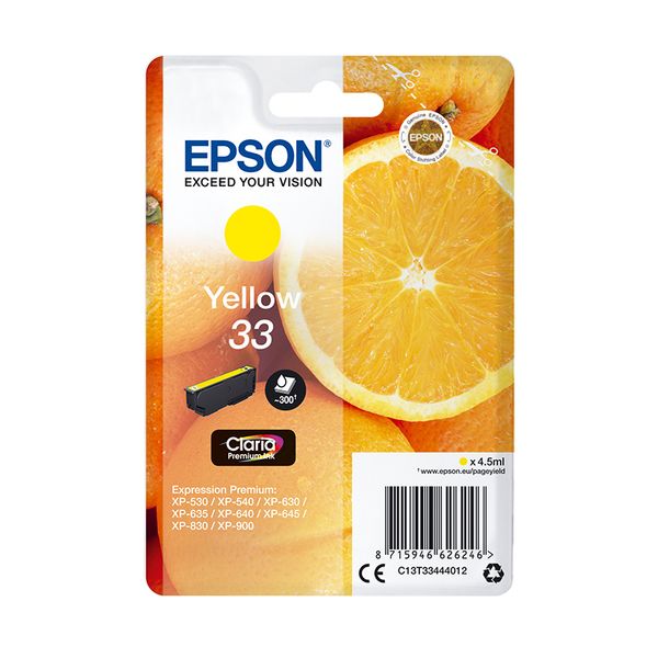 Epson 33 Yellow (C13T33444012) Μελάνι InkJet