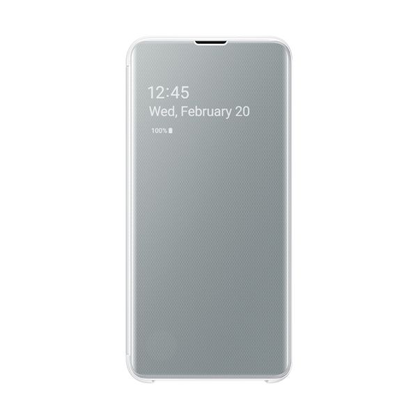 Samsung Galaxy S10e Clear View Cover White Θήκη Κινητού