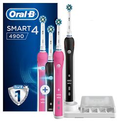 Oral-B Smart 4 4900 Duo Pack Black & Pink
