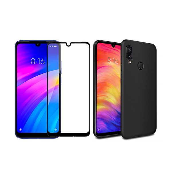 Redshield Redshield Set Xiaomi Redmi 7 TPU Case & Tempered Glass