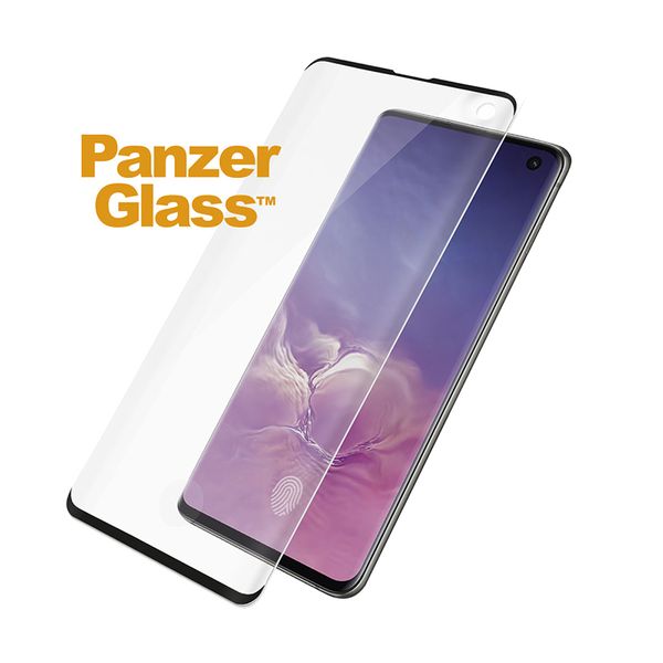 PanzerGlass PanzerGlass 3D Full Glue Tempered Glass Curved Samsung Galaxy S10 Fingerprint Προστατευτικό Οθόνης