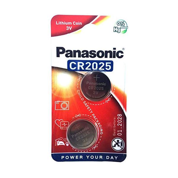 Panasonic Lithium Coin CR2025L 2τμχ Μπαταρίες Λιθίου