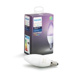 Philips Hue Smart Light Bulb 6W B39 E14 Candle White and Color Ambiance 1-pack