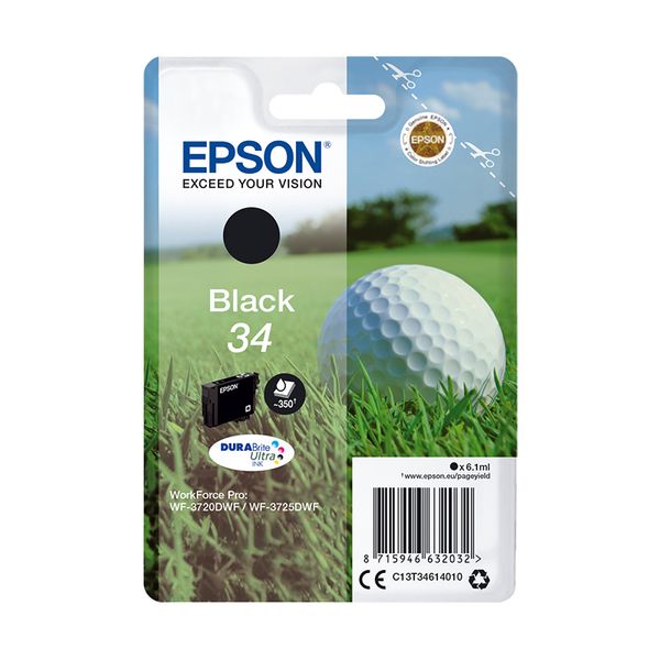 Epson 34 Black (C13T34614010) Μελάνι InkJet