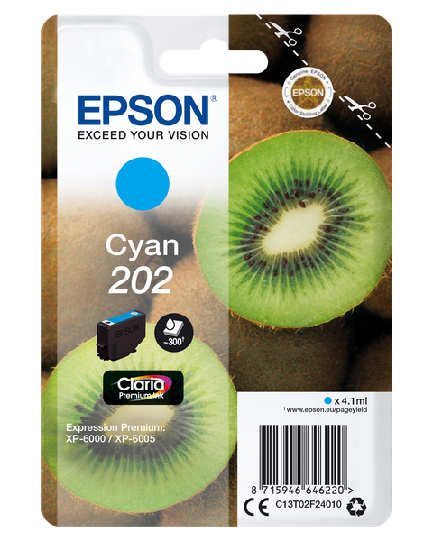 Epson 202 Cyan (C13T02F240) Μελάνι