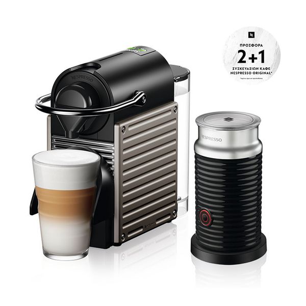 Krups XN305TS Pixie Titanium & Aeroccino Original