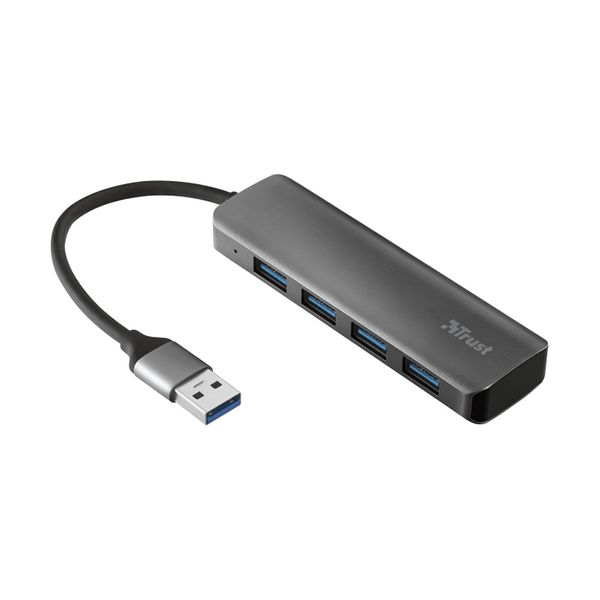 Trust Halyx Aluminium 4-Port USB 3.2 Καλώδιο Hub