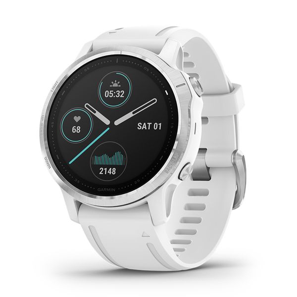 Garmin Fenix 6S Silver/White Band SmartWatch