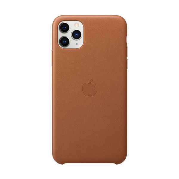 Apple Leather Cover iPhone 11 Pro Max Brown Θήκη Κινητού