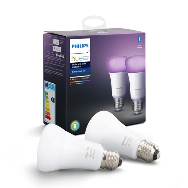 Philips Hue Philips Hue White & Color Ambiance 2x Single Bulb E27 Smart Home