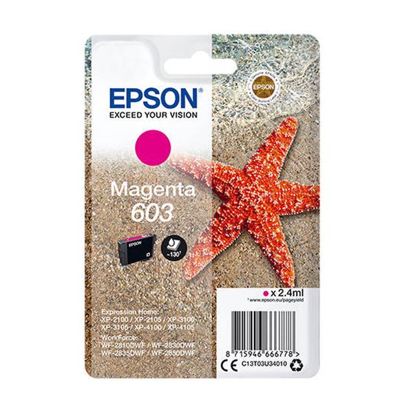 Epson 603 Magenta (C13T03U34010) Μελάνι InkJet