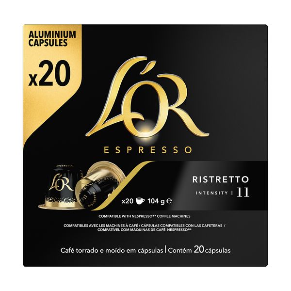 L'or L'or Espresso Ristretto 20τμχ Κάψουλες Καφέ