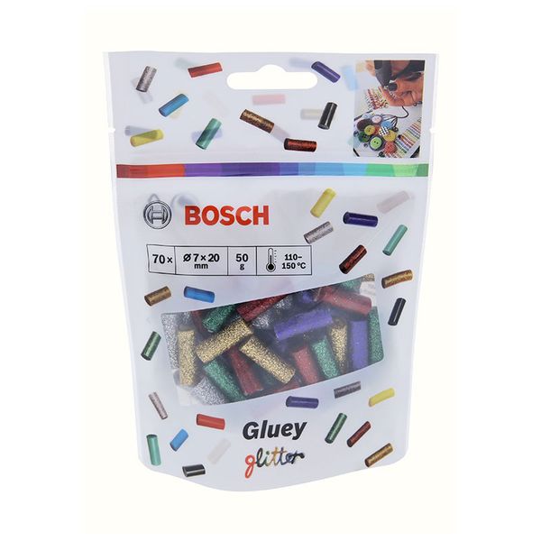 Bosch Gluey (2608002006) Glitter-Χρωματιστά Φυσίγγια Θερμοκόλλας