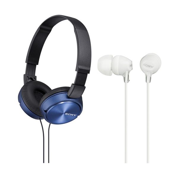 Sony ZX310AP Blue & MDREX15AP White Ακουστικά