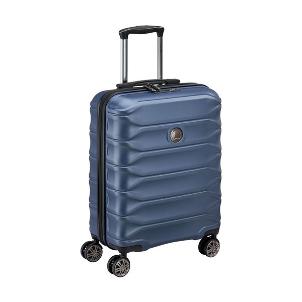 Delsey Meteor Slim 55x40x20cm Dark Blue Βαλίτσα Ταξιδίου