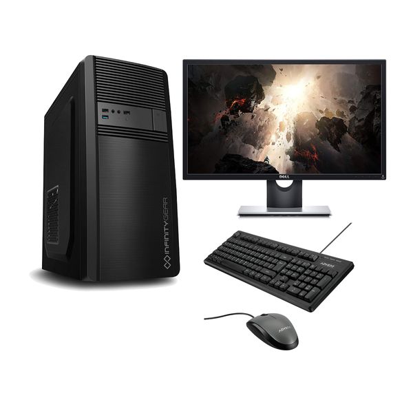 Infinity Gear Core 1 PC & Dell Monitor 24" 75Hz & Advent Ενσύρματο Πληκτρολόγιο & Ποντίκι