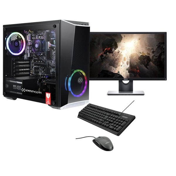 Infinity Gear Core R2 PC & Dell Monitor 24" 75Hz & Advent Ενσύρματο Πληκτρολόγιο & Ποντίκι