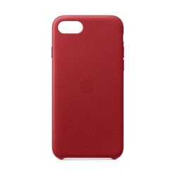 Apple iPhone 8/7/SE Leather Case Red